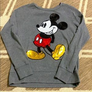 Disney Mickey Mouse Lightweight Sweatshirt, Sz S